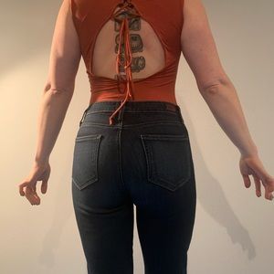 Free People Intimately Copper Backless Bodysuit